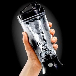 Automatic steering bottle, just add liquid and your mix and let it do the work